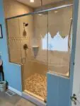 Header, Swing Door, 2 Notched Stationary Panels
